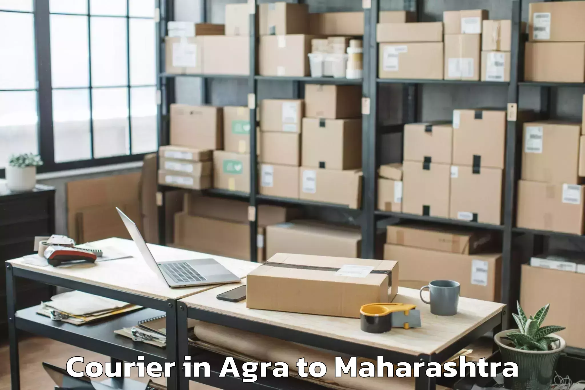 Leading Agra to Newasa Courier Provider